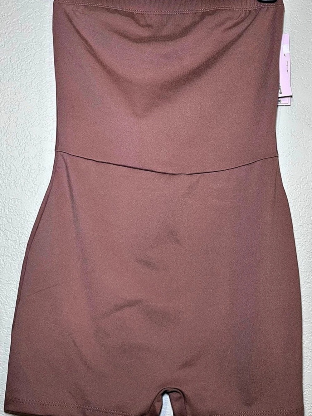 NWT Wild Fable Butter Bliss Strapless Tube Romper  XS Dark Taupe